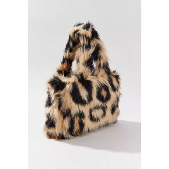 New Urban Outfitters Faux Fur Medium Tote Bag - Picture 2 of 10